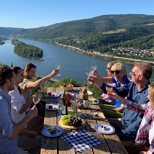 Planer für Gruppenreise in den Rheingau